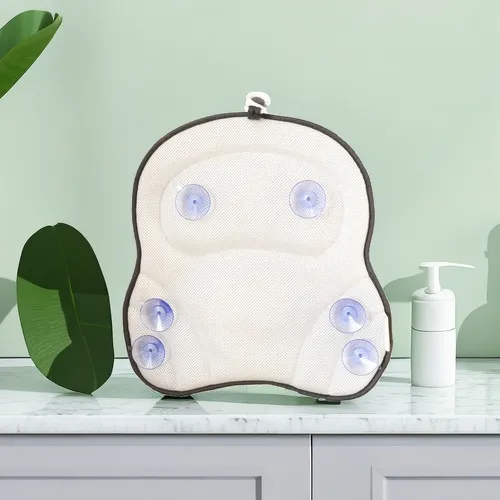Almohada De Baño Cómoda Para Apoyo De Cuello Y Espalda