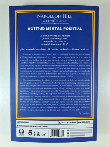Actitud Mental Positiva - Napoleon Hill / W. Clement Stone
