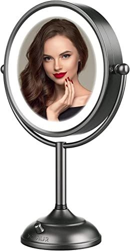 Espejo De Maquillaje Profesional Con Luz, Aumento 1x/10x,