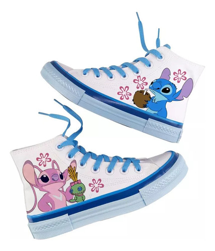 Zapatos De Lona Lilo & Stitch Graffi Con Parte Superior