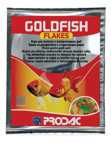 Alimento Peces Hojuelas Goldfish 12g Prodac - Italiana