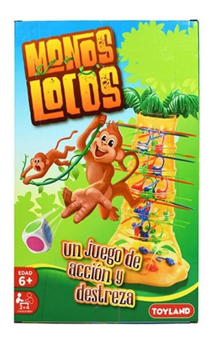 Juego De Mesa Monos Locos Toyland Monitos Con Palmera Monkey