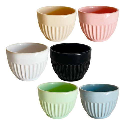 Set X4un Bowl Cerealero Multiuso Ceramica Deco Canela 350ml