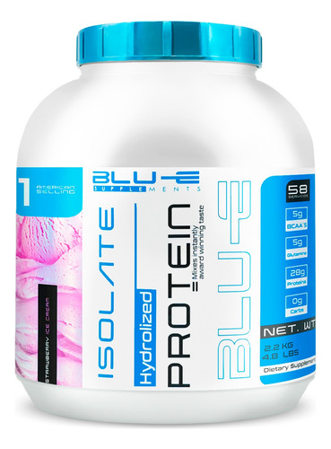 Proteína Whey Hidrolizada Isolate Blu-e 2.2kg Varios Sabores