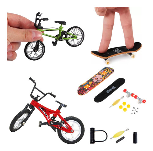 Bmx Miniatura Bicicleta De Dedo - Sortida + Skate De Dedo