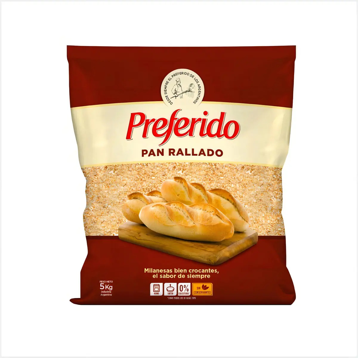 Pan rallado Preferido 5 kg