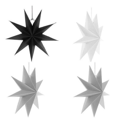 H 4 Piezas Novedad Papel 3d 9 Navidad Halloween Colgante