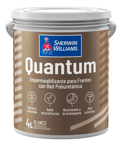 Latex Quantum Frentes Impermeabilizante 10lt Sherwin L Gran 