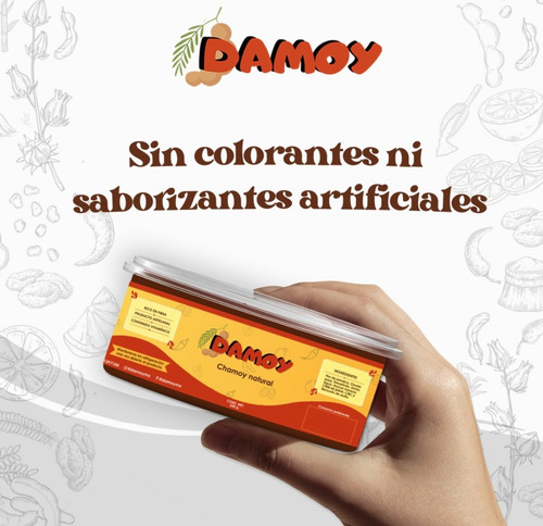 Chamoy natural Damoy endulzado con azúcar morena sin gluten en plástico 250 g