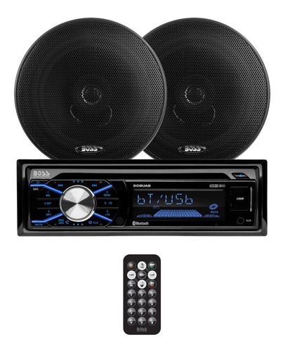 Kit Radio + Parlantes Boss 656bck - Representante Oficial
