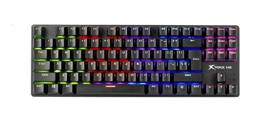 Teclado Gamer Xtrike Me Mecanico 7 Colores Pc Retroiluminado