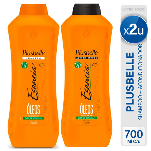 Combo Shampoo + Acondicionador Plusbelle Oleo Proteccion 360