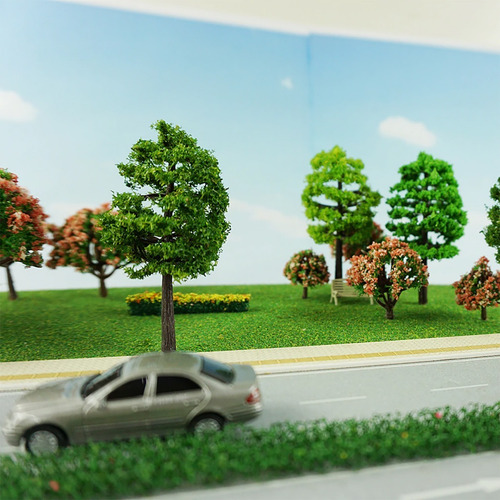 Set 5 Arbol C Melocoton Maqueta Vegetacion Modelismo Escala