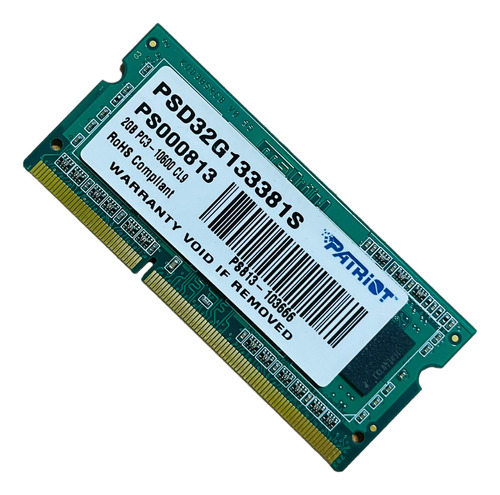 Memoria Ram 2gb Patriot Pc3-10600  (Reacondicionado)