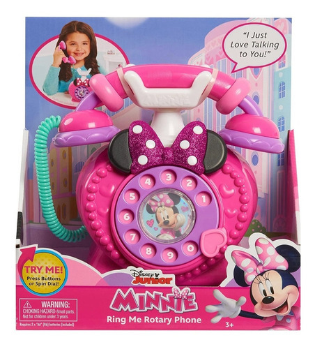 Telefono Rotatorio De Juguete Minnie Mouse Disney Junior