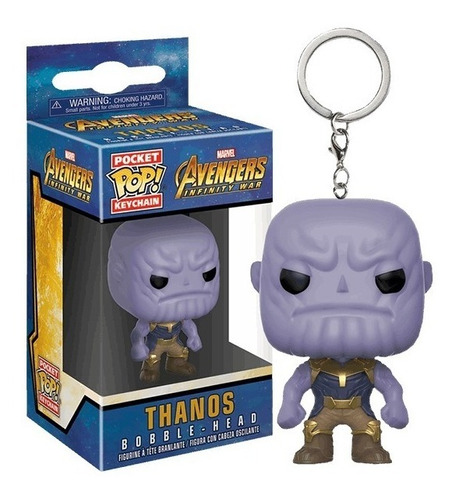 Llavero Funko Pop Thanos Marvel Original Purpura Funnyland