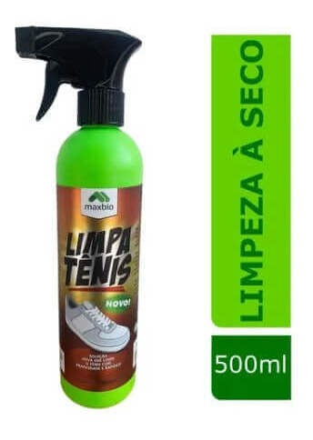 Limpa Tênis A Seco Biodegradável Spray 500ml Maxbio