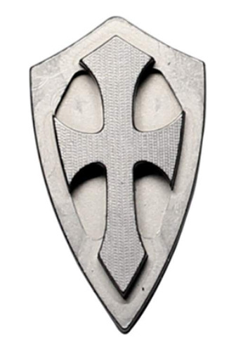 Ti Edc Crusades Cross Shield Back Clip Badge Con Acceso...