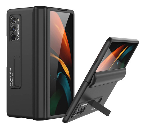 Funda Para Samsung Galaxy Z Fold 2 - Negra + Soporte