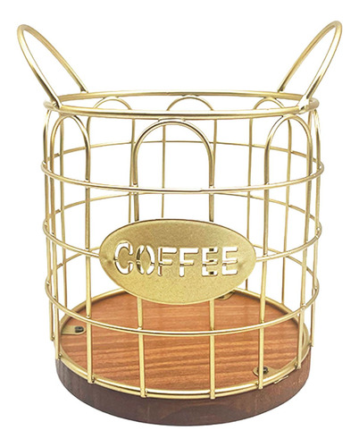 Soporte Elegante Para Guardar Cápsulas De Café S Oro