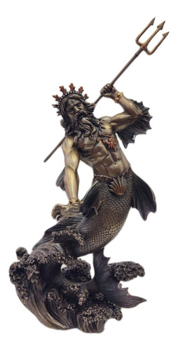 Figura Dios Griego Del Mar Poseidón Marca Veronese