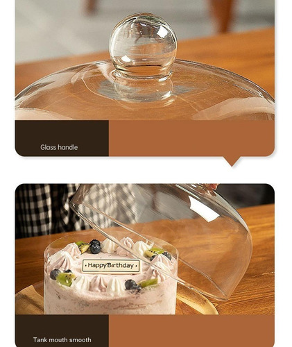 Soporte Para Tartas Con Cúpula De Cristal, Soporte Para M
