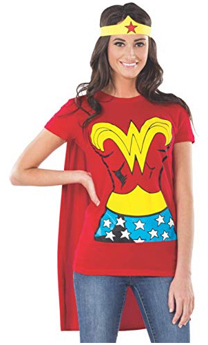 Rubies - Camiseta Mujer De Dc Comics Wonder Woman Capa ...