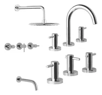 Comprar Combo Griferia Baño Hydros Zen Lever Lavatorio Bidet Ducha