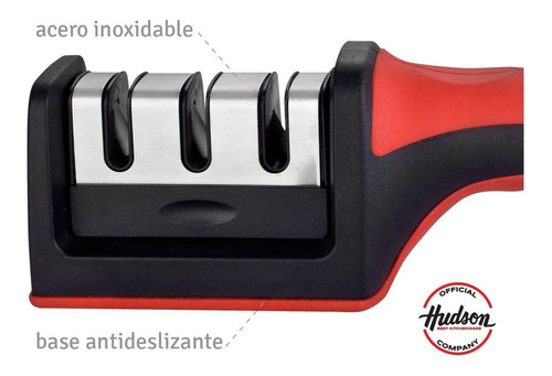 Afilador De Cuchillos 3 Tiempos Hudson Con Mango