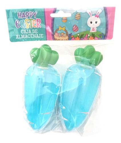 Contenedor Almacenaje Forma De Zanahoria Pascua Happy Easter