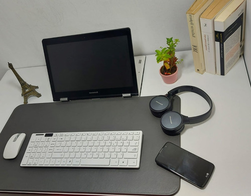 Imagen 2 de 9 de Base Pad Mouse Tapete Alfombrilla De Escritorio En Cuero P.u