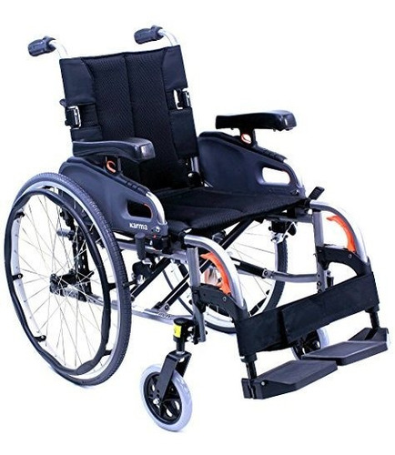 Silla De Ruedas Ultraligera, Ajustable, Negro.