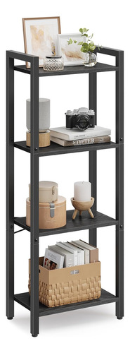Estante De Libros Alto De 4 Niveles Vasagle, Librero Con Arm