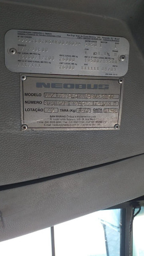 Imagem 8 de 8 de Neobus Spectrun Volks 17-230 Dianteiro 09/10 Ar/wc Ref 726
