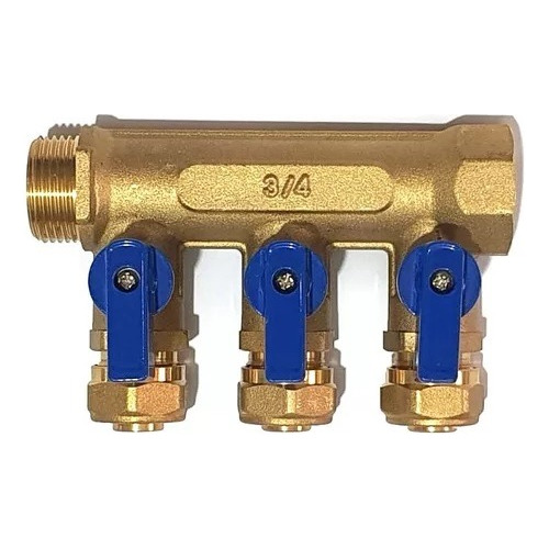 Manifold - Colector De Pex 3/4 X 3 Salidas 16mm Comercialoz