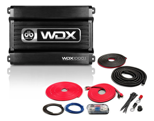 Amplificador Db Drive Wdx1000.1 1000w & Kit Instalación Cal4