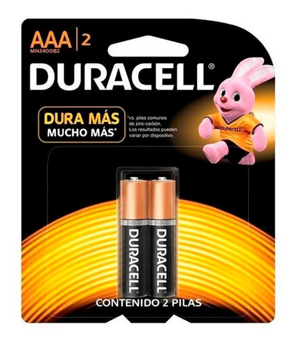 Pilas Duracell Aaa Blister X 2 Unidades