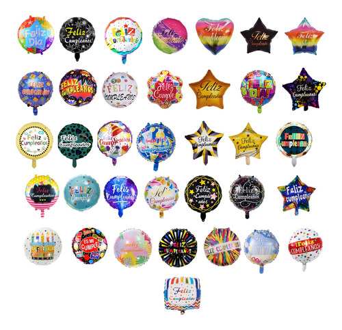 Pack Oferta Globos Metalizados 36 Unidades Descuento