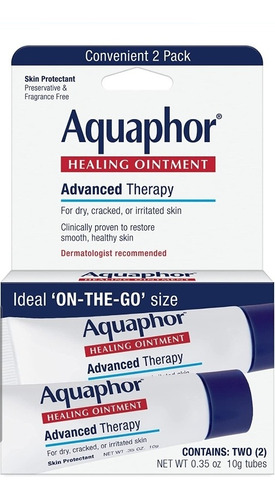 Aquaphor Healing Ointment Caja Con 2 Tubos De 10 Gr C/u