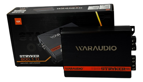 Amplificador De Bajos Waraudio Stryker 800.1 D Color Negro