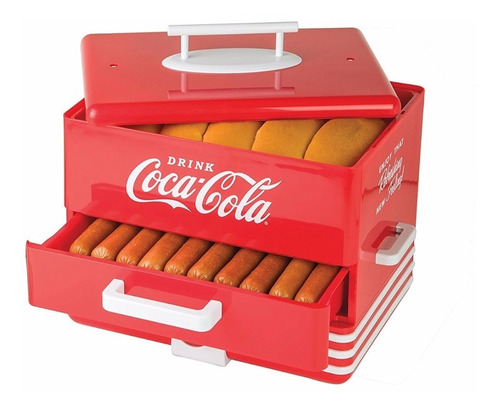 Maquina Hot Dog 24 Coca Cola Al Vapor Calentador D 12 Panes