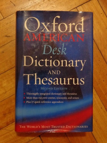Oxford American Desk Dictionary And Thesaurus&-.