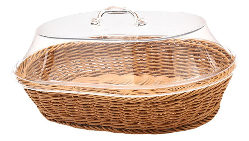 Cesta Para Servir Alimentos, Cesta De Pan Tejida 25cmx35cm