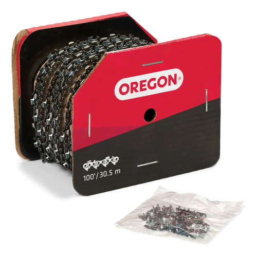 Rolo Corrente Motosserra 3/8 1.5mm Oregon 73DX100R 820 Dentes Semi-Quadrada 100 Pés 30.5M