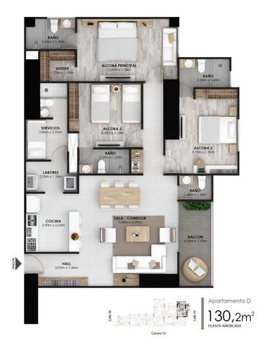Imagen 2 de 11 de Vende Apartamento Sobre Planos Castellana