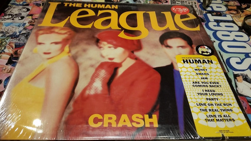 Human League Crash Lp Vinilo Gatefold Translucido Usa 1986