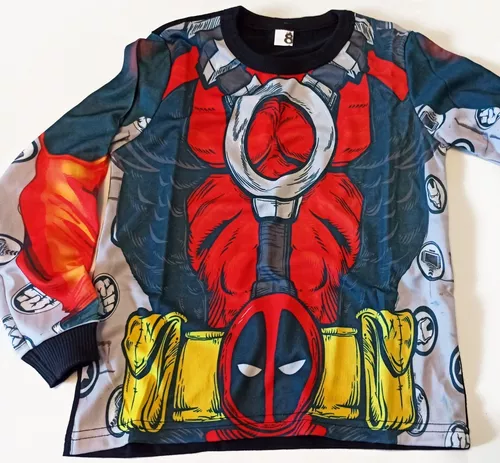 Disfraz Deadpool Para Chicos + Cinturones A Pedido