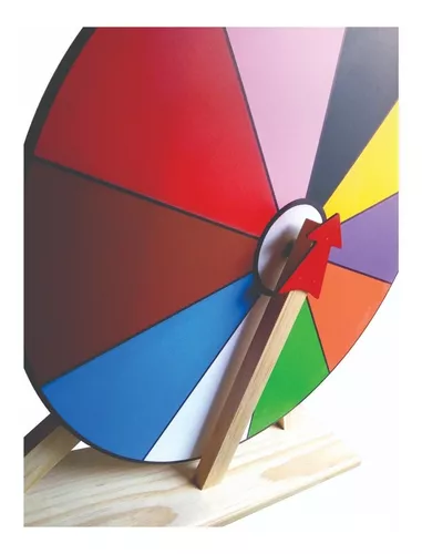 Ruleta multicolores didáctica ,en madera y triplay de - Servicio de  carpintería y electricidad Madera y voltaje