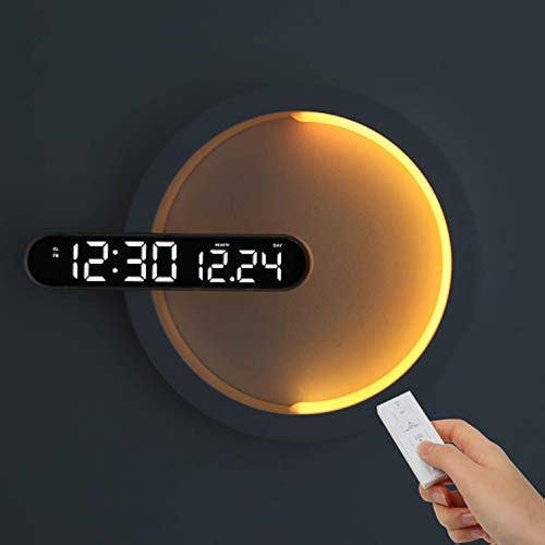 Mooas Moonlight Nightlight Dual Led Clock, Digital Alarm Clo