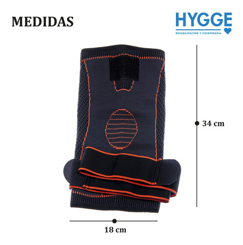 Imagen 3 de 10 de Rodillera Anatómica Abrojo Deportiva Soporte Rehabilitación